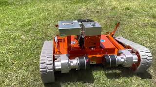 Evatech Robotic TREX 44 Remote Slope Mower going to Washington [upl. by Ydwor]