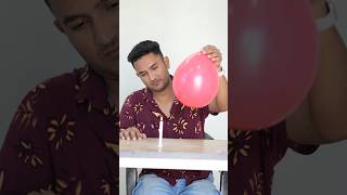 Balloons and Candle Science Trick shorts devkeexperiment [upl. by Sommers313]