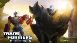 Transformers Prime  The Origin Story of Optimus Prime amp Megatron  Transformers Official [upl. by Drolet]