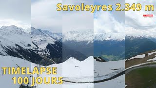 La Tzoumaz  Mayens de Riddes ⏩ Timelapse 100 jours [upl. by Acihsay]