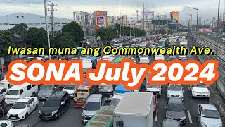 SONA 2024 situation at Commonwelth Avenue [upl. by Edge]