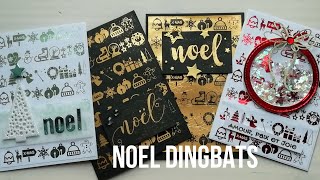 Tuto Scrapbooking  Carterie  Cartes de Noel – Dingbats [upl. by Kile692]