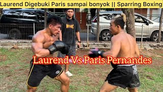 Sparring Boxing Laurend V Paris Pernandes  Laurend Hancur Hidung p3c4h [upl. by Heng]