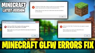 HOW TO FIX MINECRAFT 1182 OPEN GL ERROR 655446554365542 IN PC amp LAPTOP  2022 EASY METHOD [upl. by Winson]