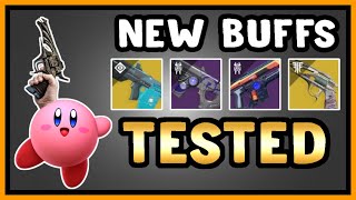 Destiny 2 Testing EVERY Buffed Weapon Type In One Video NEW META INCOMING [upl. by Ziom510]