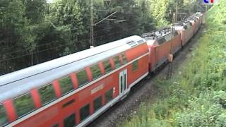 Messzug mit 5 ELoks auf der Geislinger Steige 19092009 [upl. by Gough]