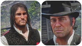 John Marston And Arthur Morgan In Dutch Van Der Lindes Clothes  Plus More  Red Dead Redemption 2 [upl. by Moreland]