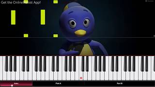 The Backyardigans  Theme Song  Piano Tutorial  Piano Cover [upl. by Atikkin351]