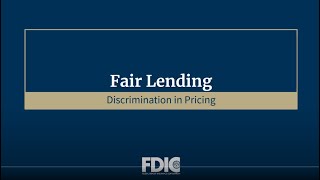 Understanding Fair Lending Risk in the Credit Process Pricing [upl. by Megan117]