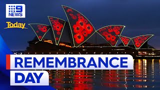 Australians reflects on lives lost during Remembrance Day  9 News Australia [upl. by Wivina]