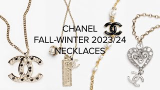 CHANEL FALLWINTER COLLECTION 202324 ❤️ CHANEL NECKLACES [upl. by Slein]