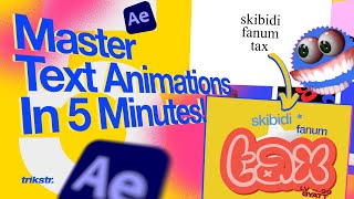 How To Master Text Animation In After Effects 5 Minutes [upl. by Ailehc517]