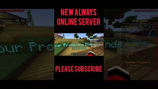 New always online server on Minecraft javabedrock shorts [upl. by Lenci]