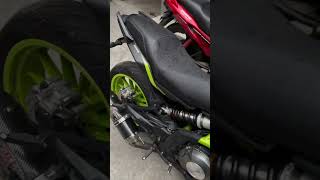 Benelli 302s neon YoshimuraR77 exhaust sound ￼￼bike bikelover bikelife bikers benelli 1million [upl. by Ariaj]