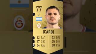 İcardi 2225 FIFA cards evelution [upl. by Wehtam]