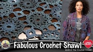 Circular Motif Shawl Crochet Tutorial [upl. by Asilla109]