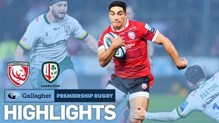 Gloucester v London Irish  HIGHLIGHTS  A tight victory  Gallagher Premiership 202021 [upl. by Yrrok]