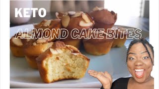 How to make 4 ingredient KETO ALMOND CAKE BITES  Easy Keto  LowCarb  Yummy In My Tummy [upl. by Meece960]