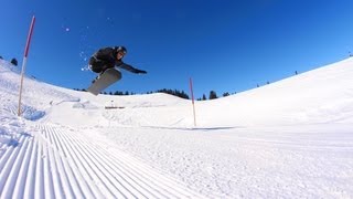 Snowboarden im Schneereich Damüls 2013 [upl. by Evslin695]