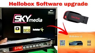 SKY media set Top box Hellobox Software upgrade process pendrive [upl. by Arjan220]