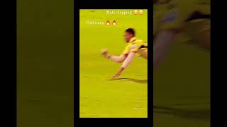 Pathirana catch and Mahi clap [upl. by Acirtap527]