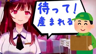 胎内回帰ASMR中に宅配便が来て出産を迫られるTemako  I am forced to give birth during in womb experience baby ASMR Clips [upl. by Gnni]