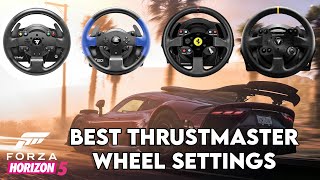 Best Thrustmaster TMX T150 T300 TX Forza Horizon 5 RacingDrifting Wheel Settings [upl. by Borreri]