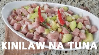 Kinilaw na Tuna  Ceviche A Fresh Taste of the Philippines [upl. by Norvol]