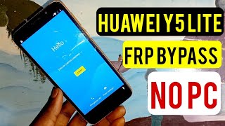 Huawei Y5 Lite DRALX5 Frp Bypass  How To Remove Google Account On Huawei DRALX5  Without Pc [upl. by Nerdna79]