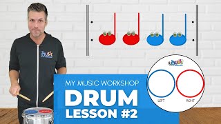 My Music Workshop  Easy Drum Lesson 2for Kids [upl. by Adyol]