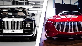 RollsRoyce Sweptail VS Vision MercedesMaybach 6 [upl. by Joash]