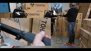 Tohatsu outboard motor MFS 6 hp [upl. by Meingoldas447]