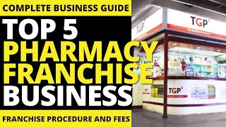 Top 5 DRUGSTORE PHARMACY Franchise Business Ideas  Franchise Republic [upl. by Suicul81]