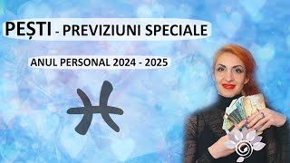 SPECIAL PEȘTI Tarot  Anul personal 2024  2025  Zodiac personal [upl. by Aneehsar]