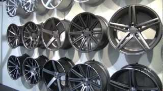 SEMA Show 2012 Vossen Wheels Booth [upl. by Annayram]