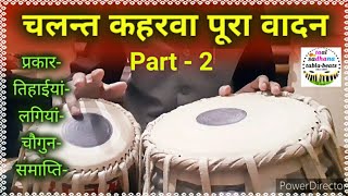 Chalant Keherwa Tutorial Part 2 । चलन्त कहरवा का वादन उठान  प्रकार तिहाईयां चौगुन समाप्ति [upl. by Ericka193]