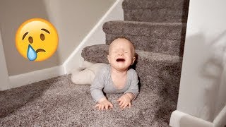 BABY FALLS OFF STAIRS [upl. by Nilats]