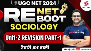 UGC NET Sociology ReExam Revision  UNIT 2 REExam Revision MCQ PART01  Manoj Sir [upl. by Akcir]