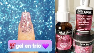 Como hacer uñas de GEL EN FRÍO O RESINA  Mía Secret ❤️ 2020 [upl. by Virgie425]