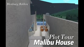 Malibu Residence Plot Tour  Bloxburg Roblox [upl. by Letnwahs]