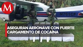 Sedena aseguran aeronave y más de 100 kg de cocaína en Chiapas [upl. by Juliette184]