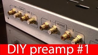 DIY KIT preamp 1 BL1A 6SN7 tube preamplifier chassis amp mechanical parts プリアンプの組み立て説明書 [upl. by Curhan]