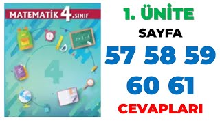 4 Sınıf Matematik Ders Kitabı 1 Ünite Sayfa 57 58 59 60 61 Cevapları [upl. by Laforge]