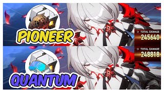 Acheron Quantum Set vs Pioneer Set Relic Damage Comparison  Honkai Star Rail Acheron Build [upl. by Anasxor]