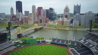 Drone Flight over PNC Park  Pittsburgh [upl. by Hplodur324]