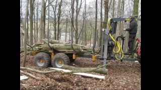 Steyr 4065 mit Källefall Rückewagen K90 und EigenbauFunkwinde [upl. by Onia]