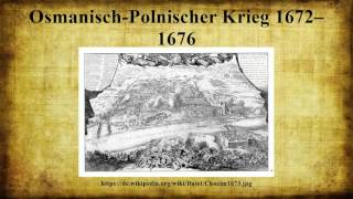 OsmanischPolnischer Krieg 1672–1676 [upl. by Bork484]