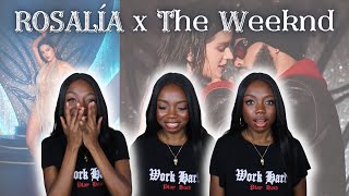 ROSALÍA  LA FAMA Official Video ft The Weeknd  REACTION [upl. by Oniuqa55]