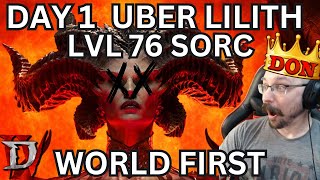 LEVEL 76 SORC DESTROYS UBER LILITH  DIABLO 4 SEASON TWO [upl. by Apollus]