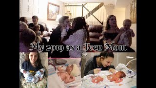 2019 Recap Pregnant at 16 w Twins l Teen Mom New Years Vlog [upl. by Fedora]